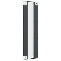 Specchio da Parete-Specchio a Muro-Specchio Decorativo Nero 30x100 cm Rettangolare in Ferro