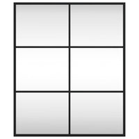 Specchio da Parete Nero 50x60 cm Rettangolare in Ferrocod mxl 106762