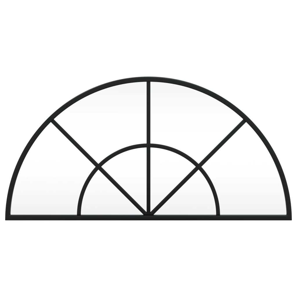 Specchio da Parete Nero 60x30 cm Arco in Ferrocod mxl 80289