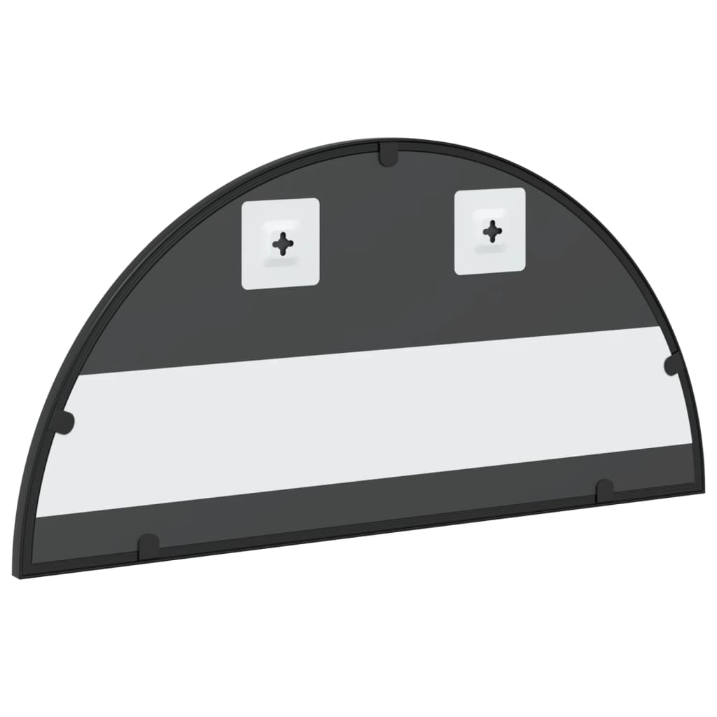 Specchio da Parete Nero 60x30 cm Arco in Ferro 358650