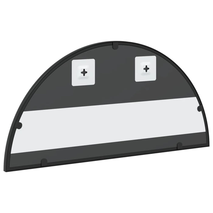 Specchio da Parete Nero 60x30 cm Arco in Ferro 358650
