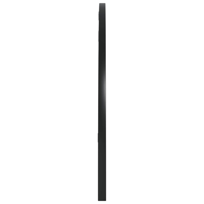 Specchio da Parete Nero 80x40 cm Arco in Ferro 358651