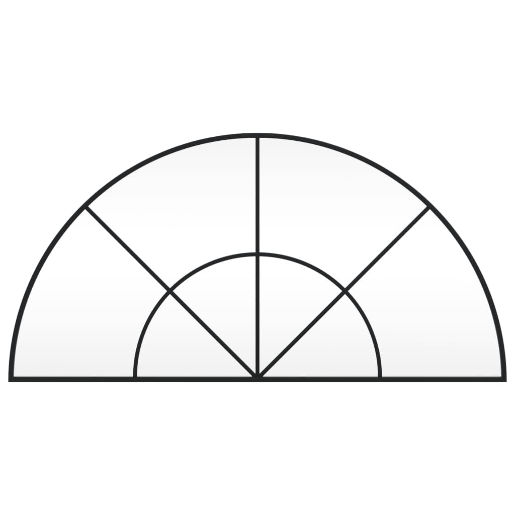 Specchio da Parete Nero 100x50 cm Arco in Ferrocod mxl 80287