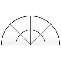 Specchio da Parete Nero 100x50 cm Arco in Ferrocod mxl 80287