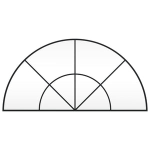 Specchio da Parete Nero 100x50 cm Arco in Ferrocod mxl 80287