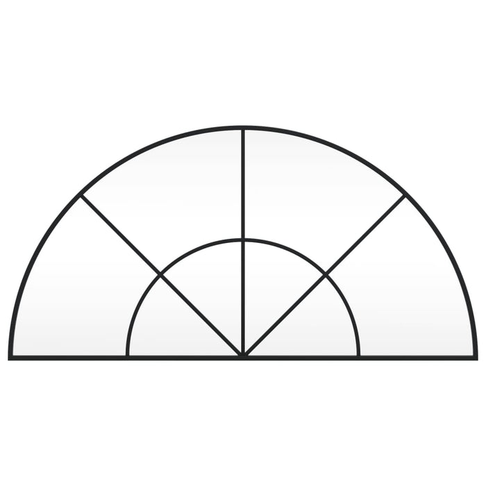 Specchio da Parete Nero 100x50 cm Arco in Ferrocod mxl 80287