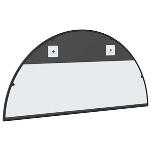 Specchio da Parete Nero 100x50 cm Arco in Ferro 358652