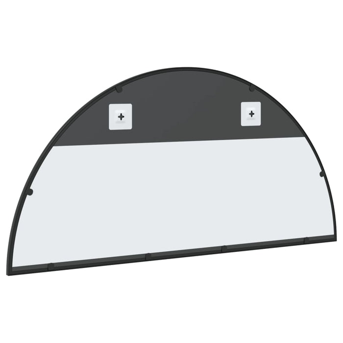 Specchio da Parete Nero 100x50 cm Arco in Ferro 358652