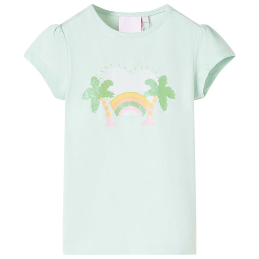 Maglietta da Bambina Menta Chiaro 116cod mxl 109553
