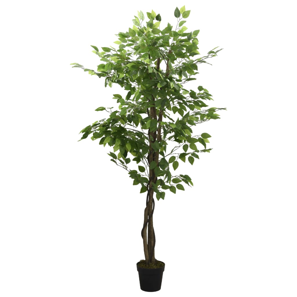 Albero di Ficus Artificiale 1008 Foglie 180 cm Verde 359018