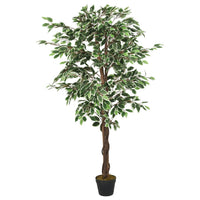 Albero di Ficus Artificiale 378 Foglie 80 cm Verde 359025