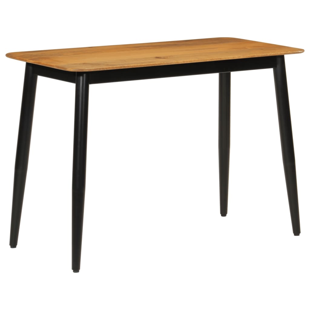 Tavolo da Pranzo 112x52x76 cm Legno Massello di Mango e Ferro 356978
