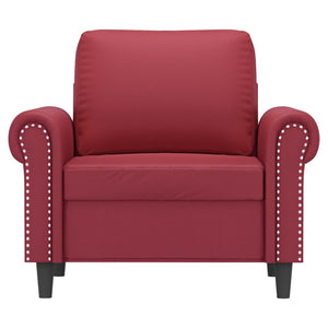 Poltrona Rosso Vino 60 cm in Similpellecod mxl 88634