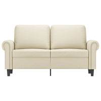 Divano a 2 Posti Crema 120 cm in Similpellecod mxl 133685