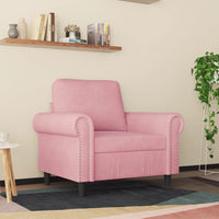 Poltrona Rosa 60 cm Velluto 359512