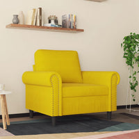 Poltrona Giallo 60 cm Velluto 359515