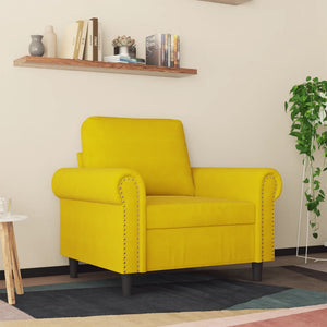 Poltrona Giallo 60 cm Velluto 359515