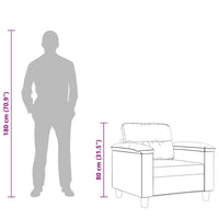 Poltrona Tortora 60 cm in Microfibra 359549