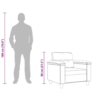 Poltrona Tortora 60 cm in Microfibra 359549