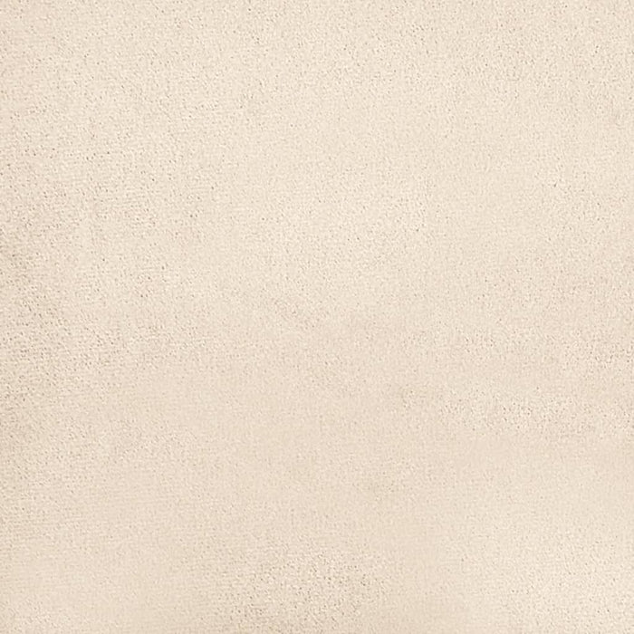 Divano a 2 Posti Beige 120 cm in Tessuto Microfibra