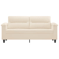Divano a 2 Posti Beige 140 cm in Tessuto Microfibracod mxl 114952
