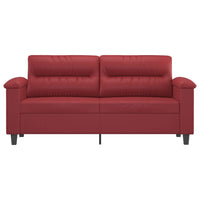Divano a 2 Posti Rosso Vino 140 cm in Similpellecod mxl 86069