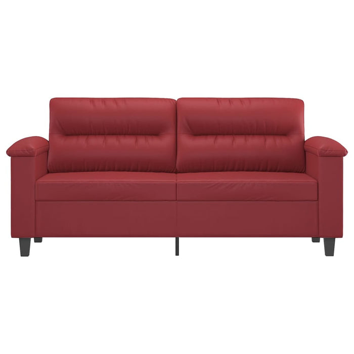 Divano a 2 Posti Rosso Vino 140 cm in Similpellecod mxl 86069