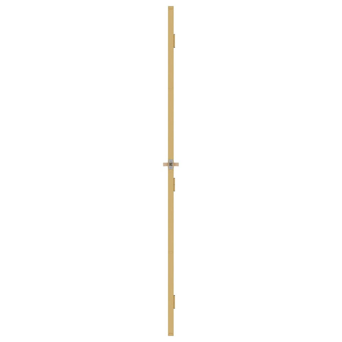 Porta Interni Sottile Oro 83x201,5cm Vetro Temperato Alluminio