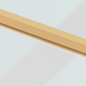 Porta Interni Sottile Oro 83x201,5cm Vetro Temperato Alluminio