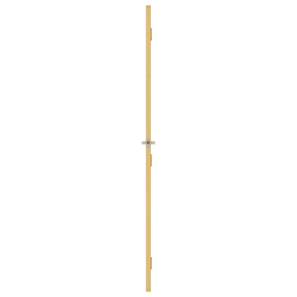 Porta Interni Sottile Oro 76x201,5cm Vetro Temperato Alluminio 155136