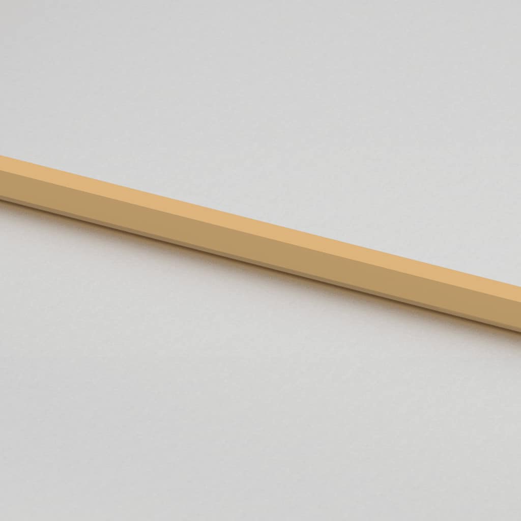 Porta Interni Sottile Oro 76x201,5cm Vetro Temperato Alluminio 155136