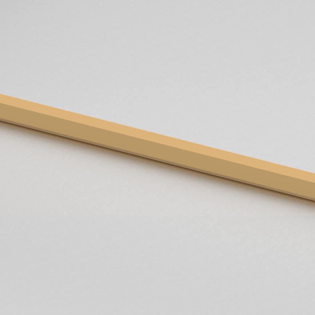 Porta Interni Sottile Oro 93x201,5cm Vetro Temperato Alluminio 155138