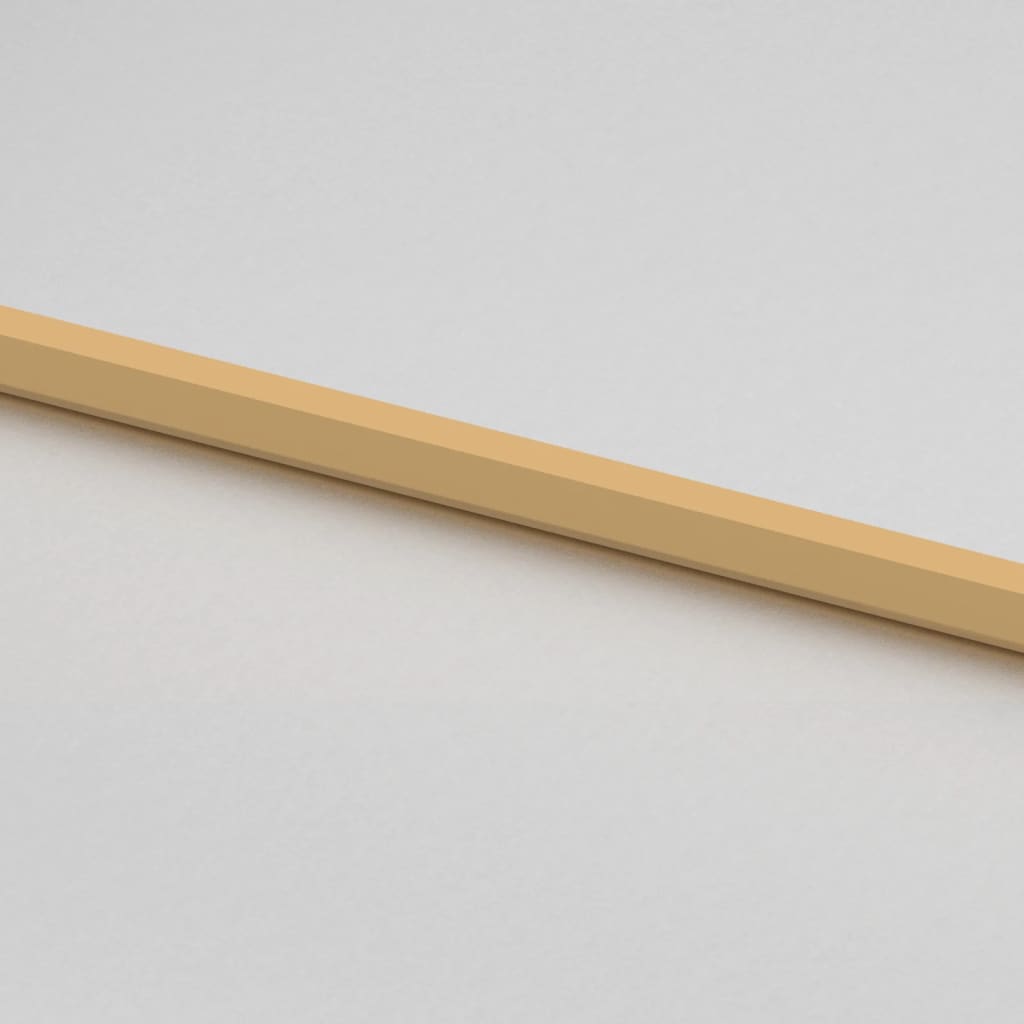 Porta Interni Sottile Oro 102,5x201,5 Vetro Temperato Alluminio 155139