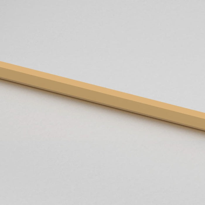 Porta Interni Sottile Oro 102,5x201,5 Vetro Temperato Alluminio 155139