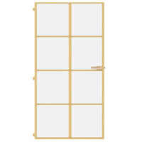 Porta Interni Sottile Oro 102,5x201,5 Vetro Temperato Alluminiocod mxl 83814