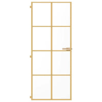 Porta Interni Sottile Oro 83x201,5cm Vetro Temperato Alluminiocod mxl 131748