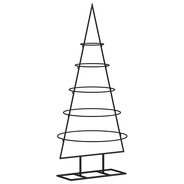 vidaXL Albero di Natale Decorativo in Metallo Nero 90 cm
