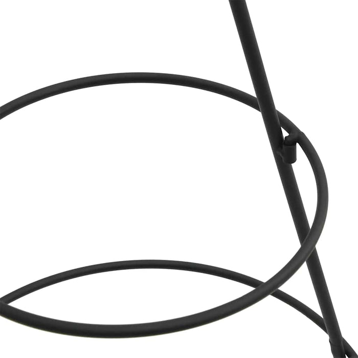 vidaXL Albero di Natale Decorativo in Metallo Nero 90 cm