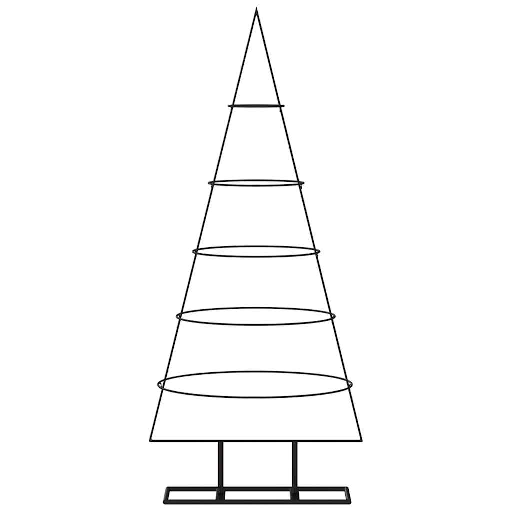 Albero di Natale Decorativo in Metallo Nero 125 cm 359590