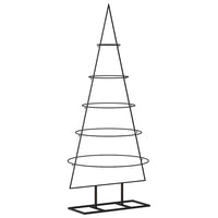 Albero di Natale Decorativo in Metallo Nero 125 cm 359590
