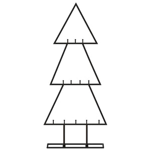 Albero di Natale Decorativo in Metallo Nero 60 cm 359591