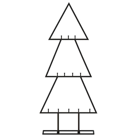 Albero di Natale Decorativo-Decorazioni natalizie in Metallo Nero 60 cm 560339