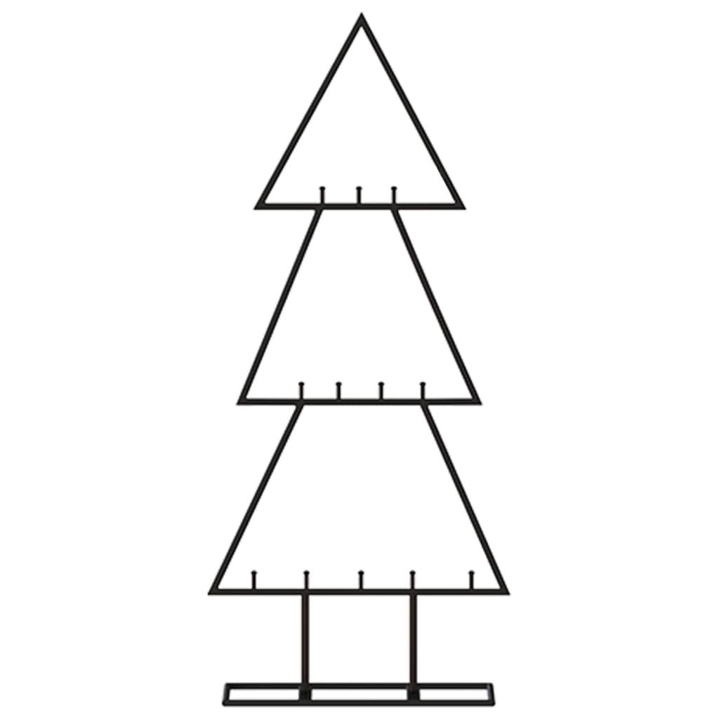 Albero di Natale Decorativo in Metallo Nero 60 cmcod mxl 98488