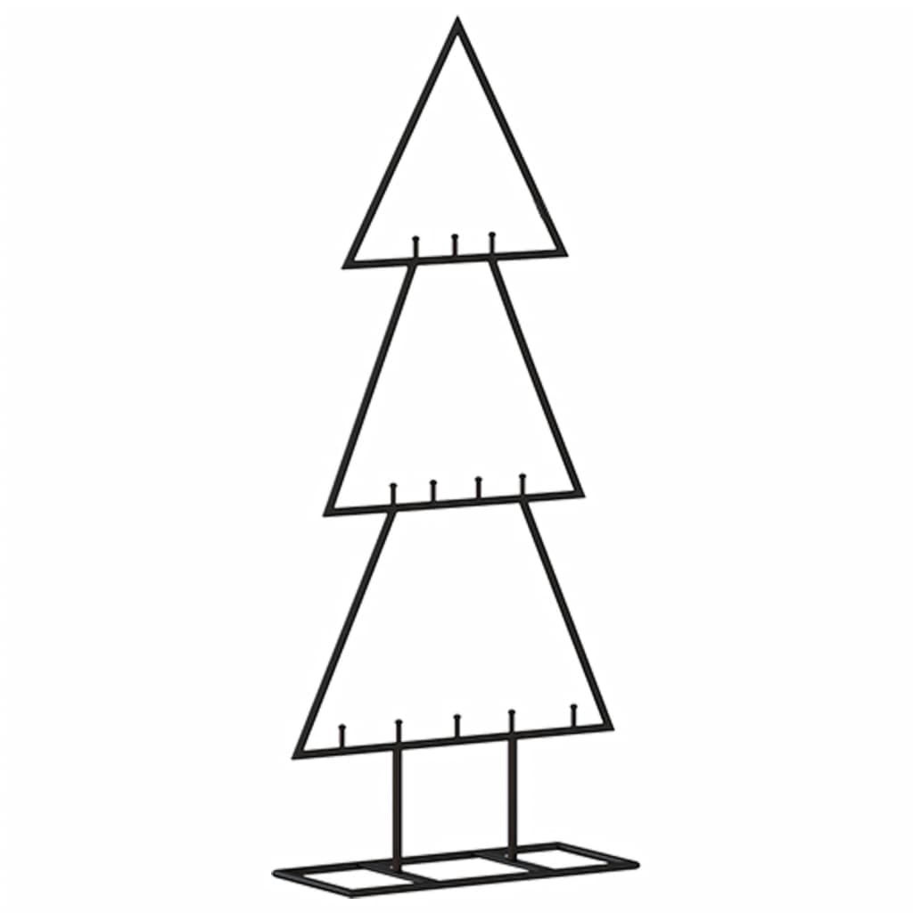 Albero di Natale Decorativo in Metallo Nero 60 cm 359591