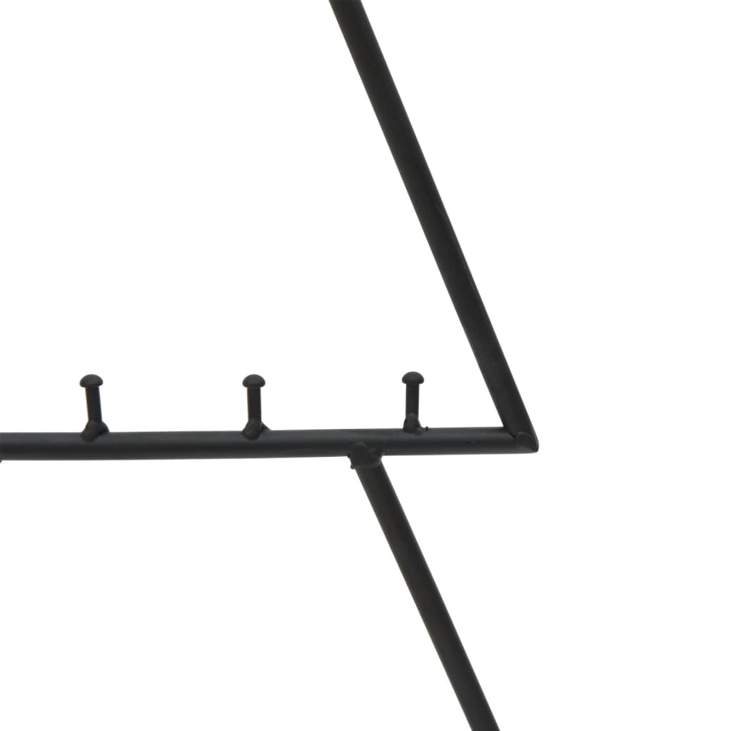 Albero di Natale Decorativo in Metallo Nero 60 cm 359591