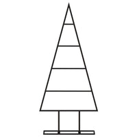 Albero di Natale Decorativo in Metallo Nero 60 cm 359594