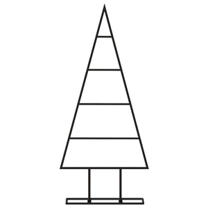 Albero di Natale Decorativo in Metallo Nero 60 cm 359594
