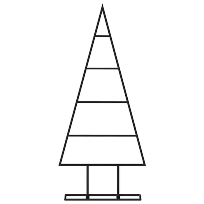 Albero di Natale Decorativo in Metallo Nero 60 cm 359594