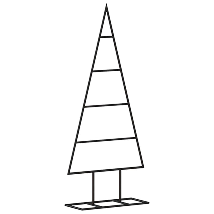 Albero di Natale Decorativo in Metallo Nero 60 cm 359594