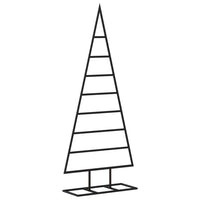 Albero di Natale Decorativo in Metallo Nero 125 cm 359596
